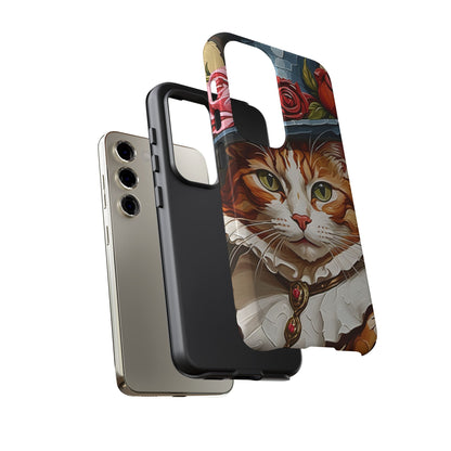 Oil Painting Cat Tough Phone Cases (A Gentleman)