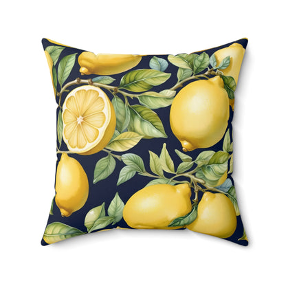 Rococo Lemons Square Pillow