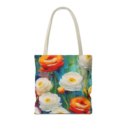 Claude Monet inspired Tender Ranunculus Tote Bag