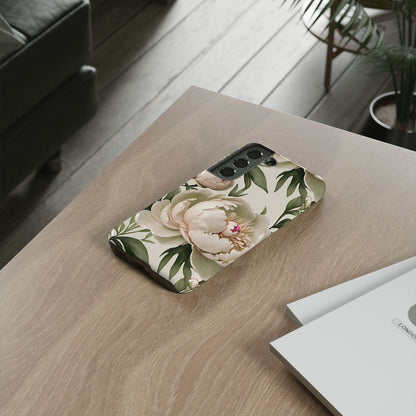 Watercolor Large Peonies Tough Cases
