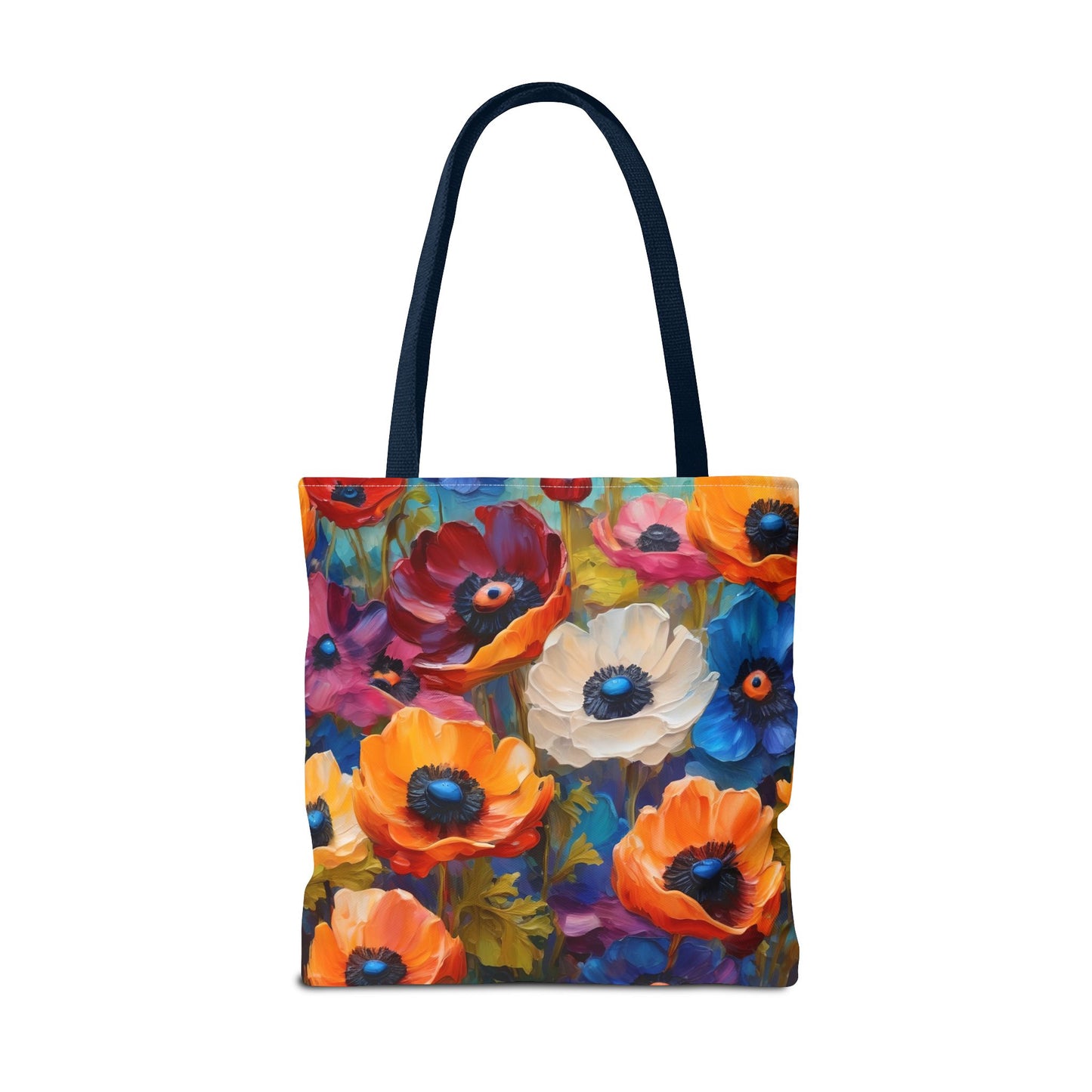 Claude Monet inspired Colorful Anemones Tote Bag