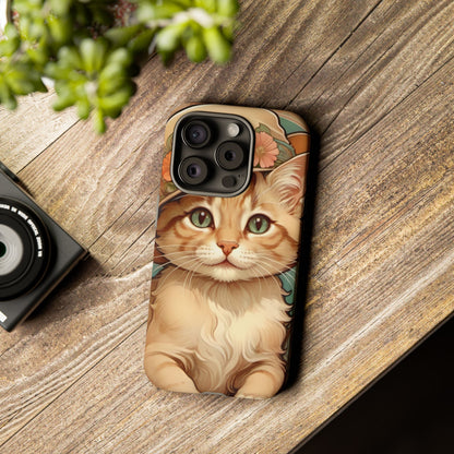 Alphonse Mucha Tough Phone Cases (A kitten)