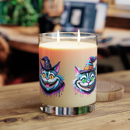 Halloween Cheshire Cat Scented Candle - Full Glass, 11oz