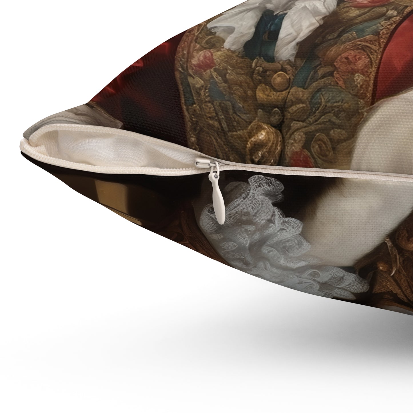 Rococo Cat Square Pillow (A Gentleman)