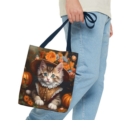 Halloween Rococo Kitten Tote