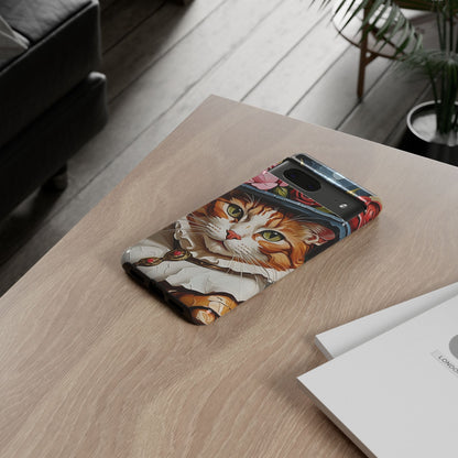 Oil Painting Cat Tough Phone Cases (A Gentleman)