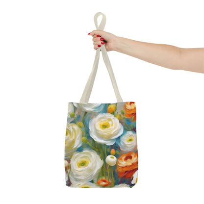 Claude Monet inspired Tender Ranunculus Tote Bag