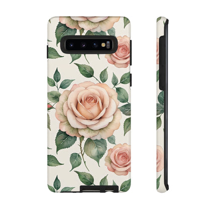 Watercolor Large Roses Tough Cases