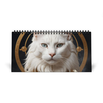 Cats of Olympus Desktop Calendar (2025 grid)