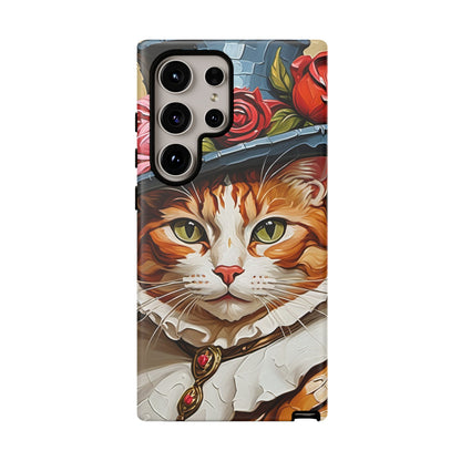 Oil Painting Cat Tough Phone Cases (A Gentleman)