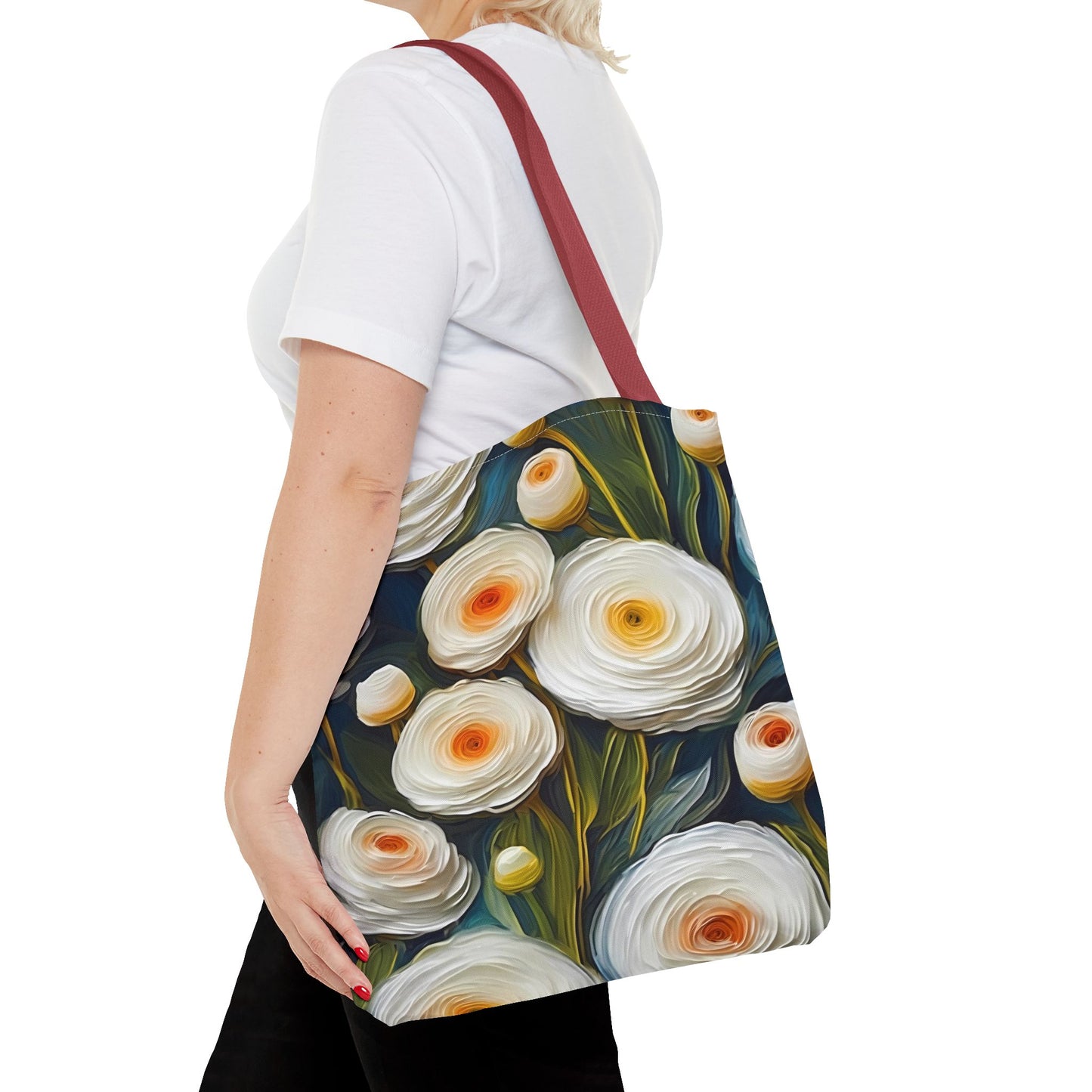 Vincent Van Gogh inspired White Ranunculus Tote Bag