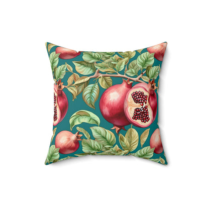 Rococo Pomegranates Square Pillow