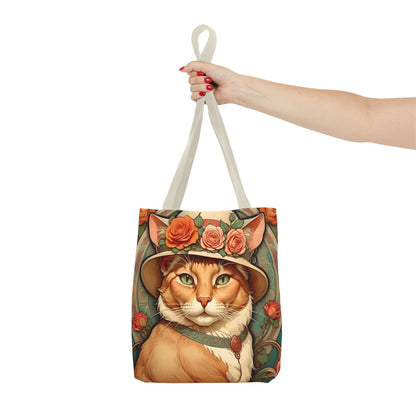 Art Nouveau Cat Portrait Tote Bag