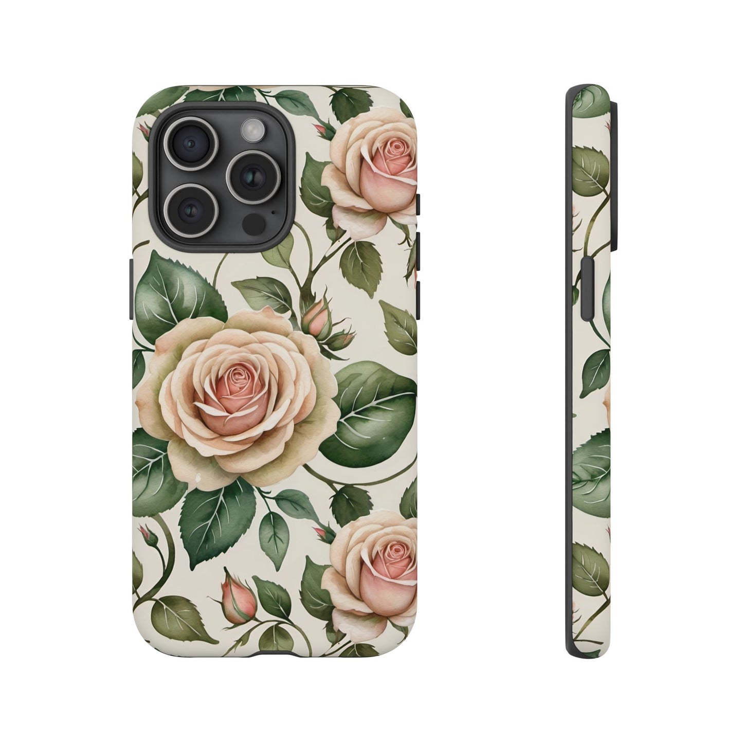 Watercolor Large Roses Tough Cases 2