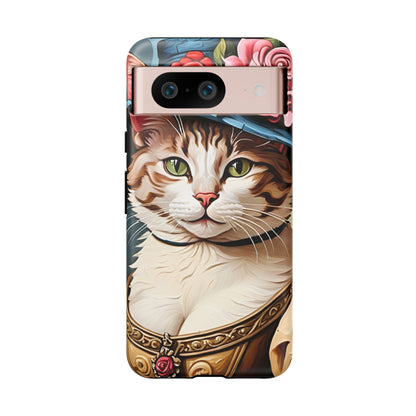 Oil Painting Cat Tough Phone Cases (A Lady 2)
