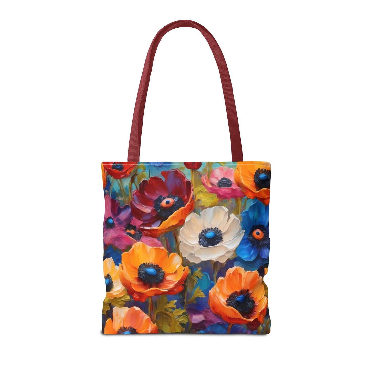 Claude Monet inspired Colorful Anemones Tote Bag