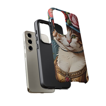 Oil Painting Cat Tough Phone Cases (A Lady 2)