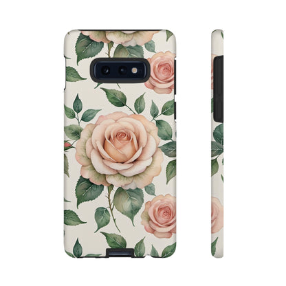 Watercolor Large Roses Tough Cases
