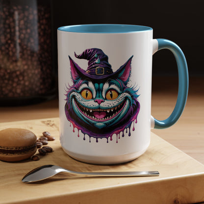 Halloween Cheshire Cat Coffee Mug (11, 15oz)