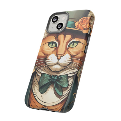 Alphonse Mucha Tough Phone Cases (A gentleman cat)