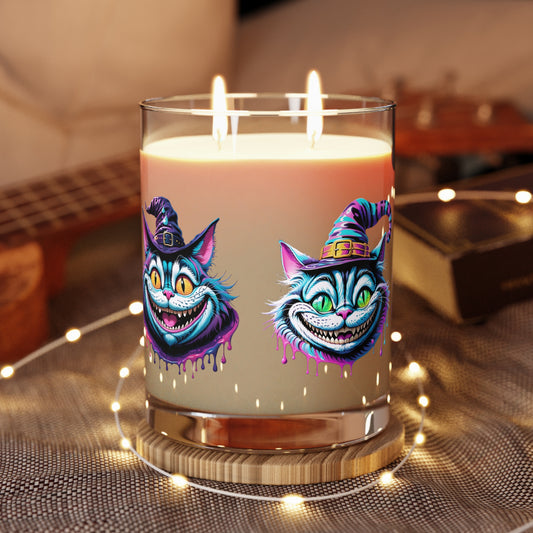 Halloween Cheshire Cat Scented Candle - Full Glass, 11oz