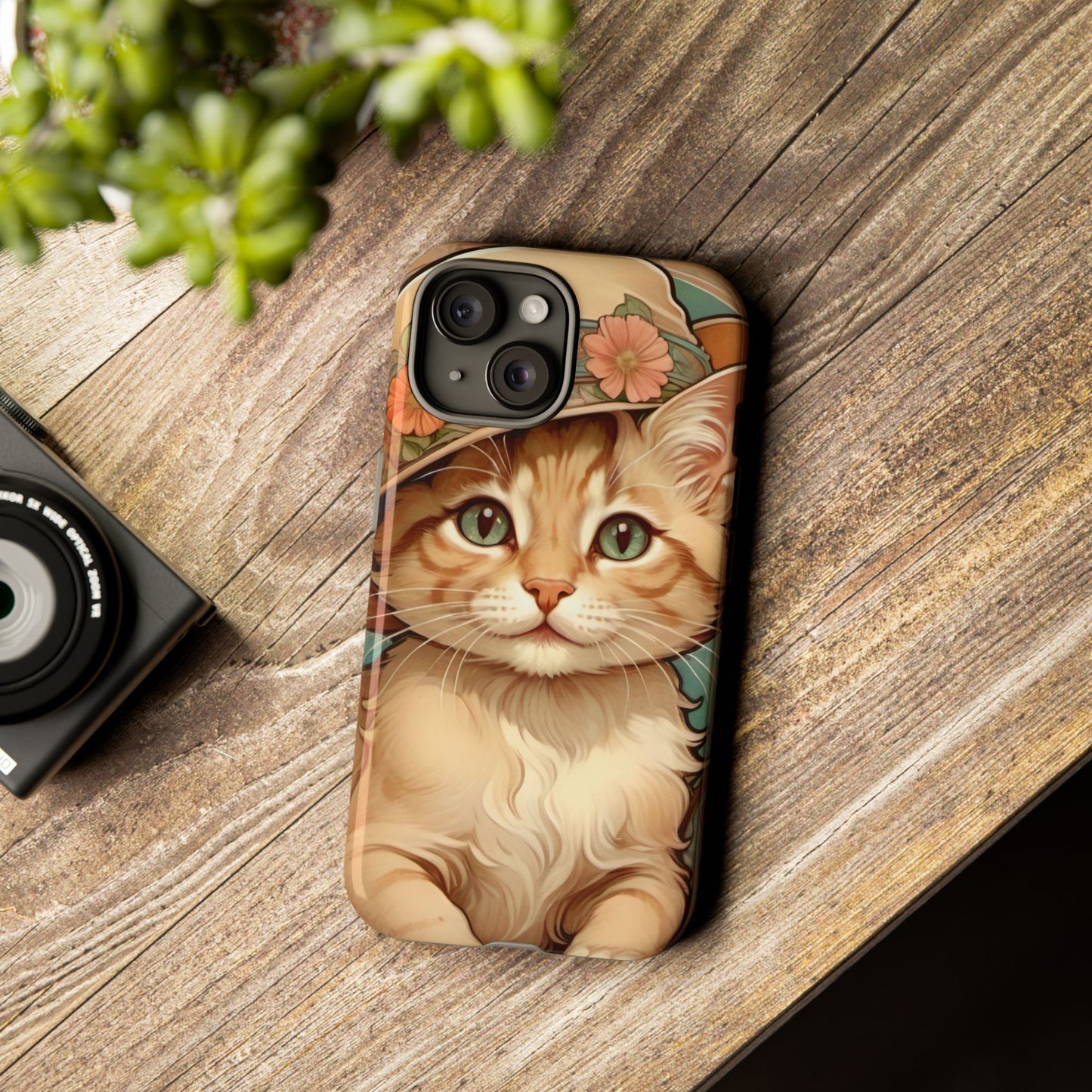 Alphonse Mucha Tough Phone Cases (A kitten)