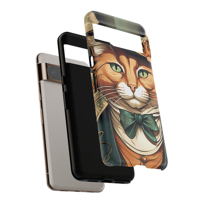 Alphonse Mucha Tough Phone Cases (A gentleman cat)