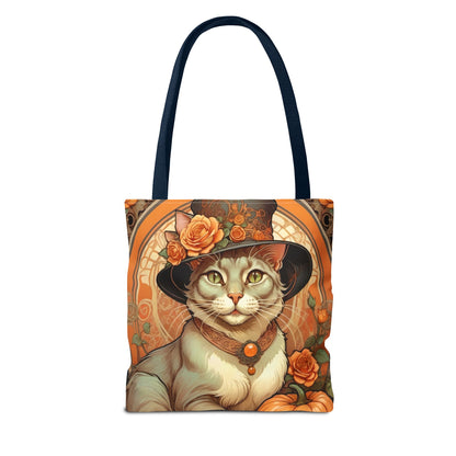 Halloween Art Nouveau Cat Tote