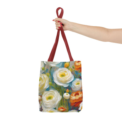 Claude Monet inspired Tender Ranunculus Tote Bag