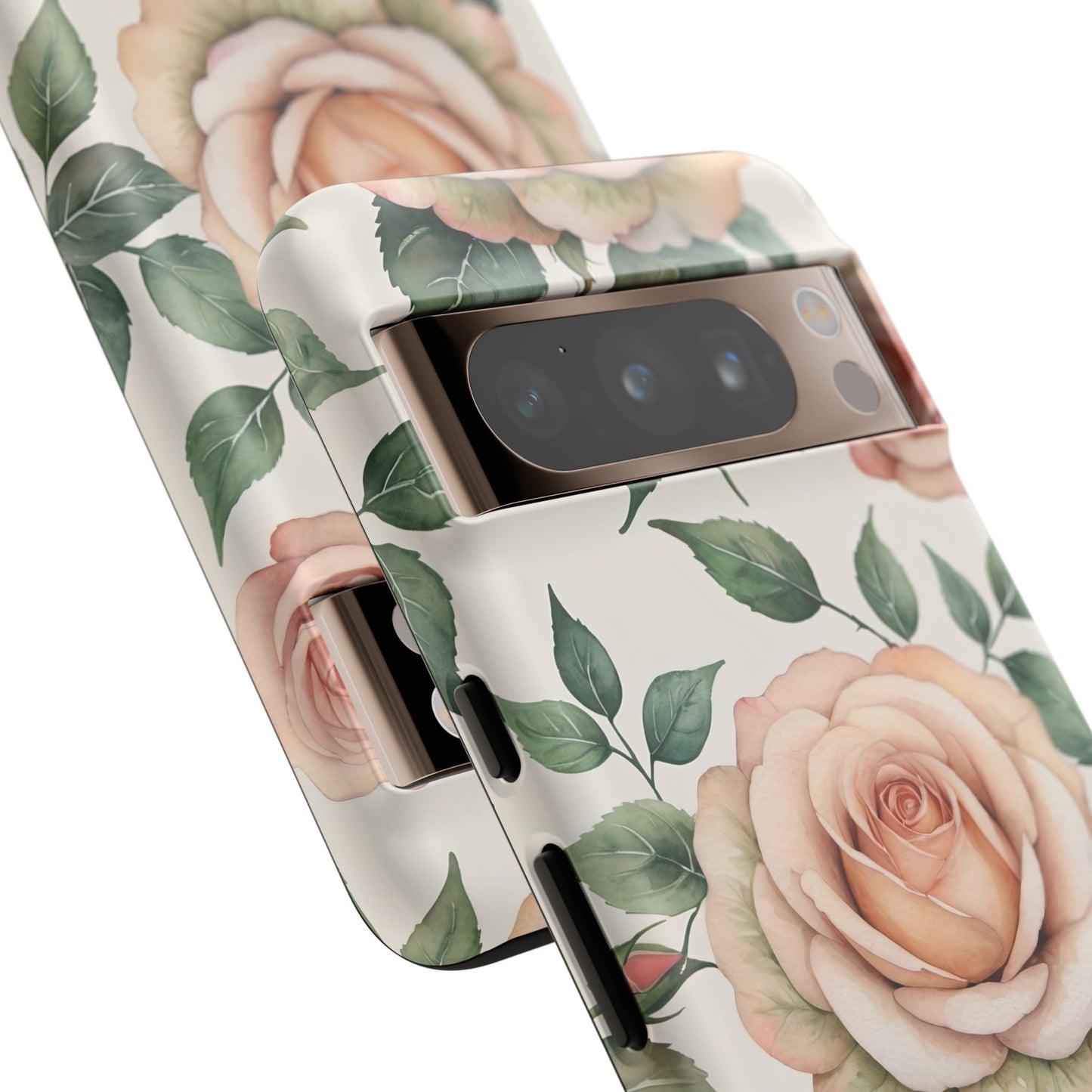 Watercolor Large Roses Tough Cases