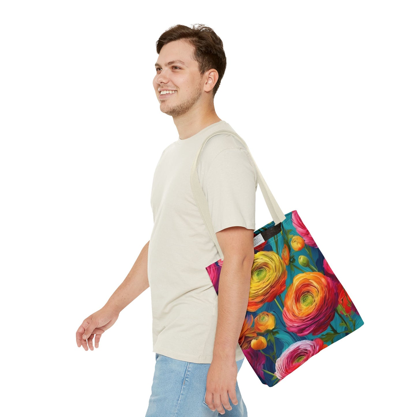 Vincent Van Gogh inspired Colorful Anemones Tote Bag 2