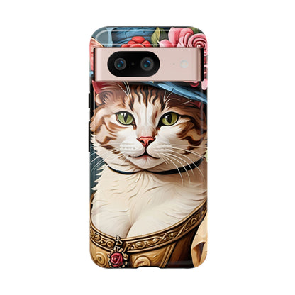 Oil Painting Cat Tough Phone Cases (A Lady 2)