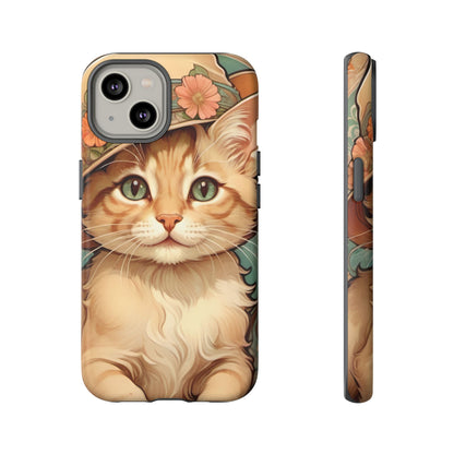 Alphonse Mucha Tough Phone Cases (A kitten)