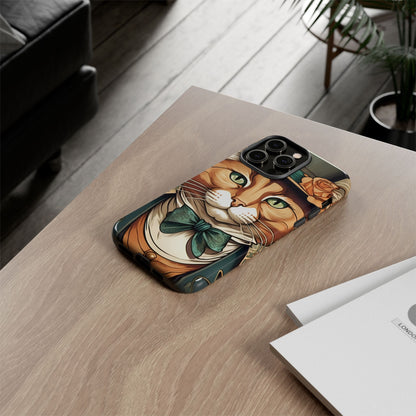 Alphonse Mucha Tough Phone Cases (A gentleman cat)