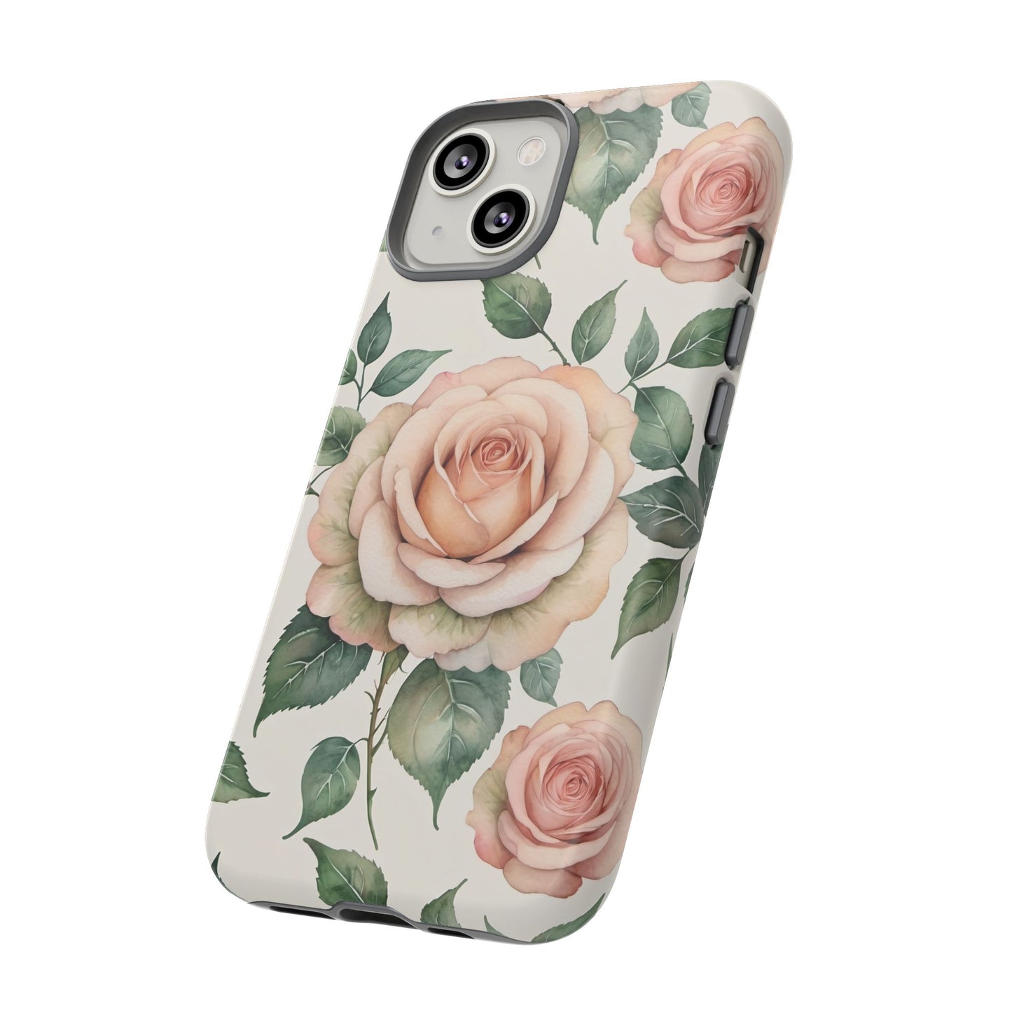 Watercolor Large Roses Tough Cases