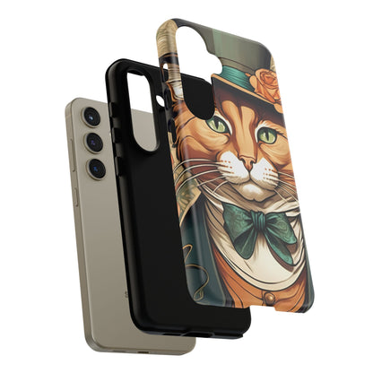 Alphonse Mucha Tough Phone Cases (A gentleman cat)