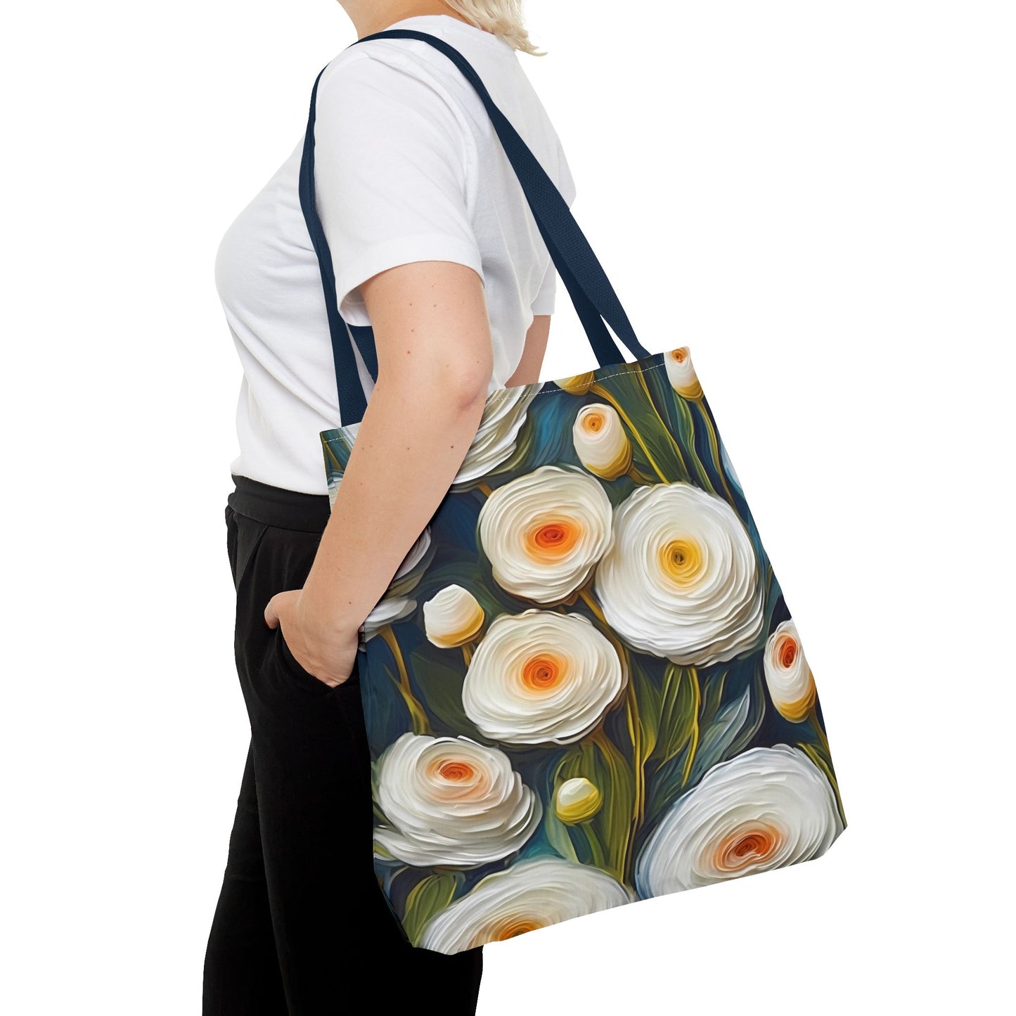 Vincent Van Gogh inspired White Ranunculus Tote Bag