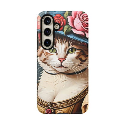 Oil Painting Cat Tough Phone Cases (A Lady 2)