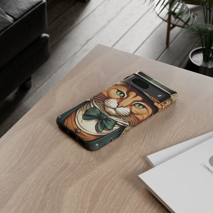 Alphonse Mucha Tough Phone Cases (A gentleman cat)
