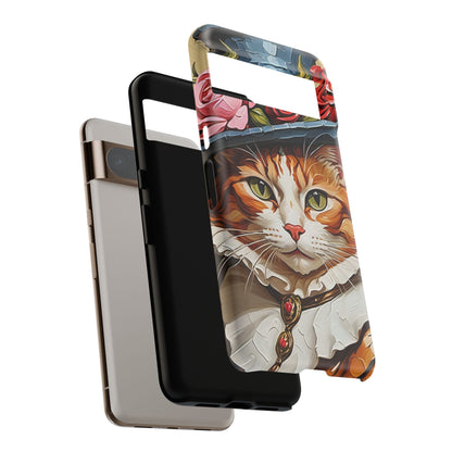 Oil Painting Cat Tough Phone Cases (A Gentleman)