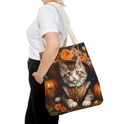 Halloween Rococo Kitten Tote