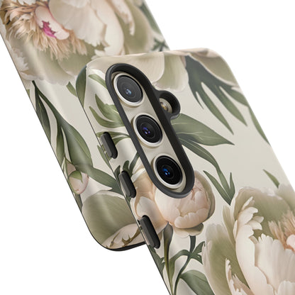 Watercolor Large Peonies Tough Cases
