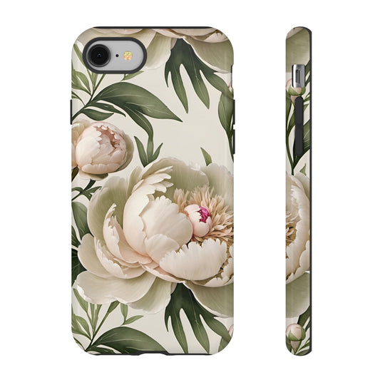 Watercolor Large Peonies Tough Cases