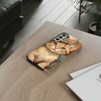 Alphonse Mucha Tough Phone Cases (A kitten)