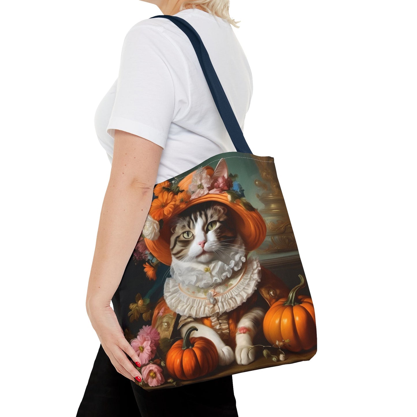 Halloween Rococo Cat Tote