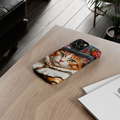 Oil Painting Cat Tough Phone Cases (A Gentleman)
