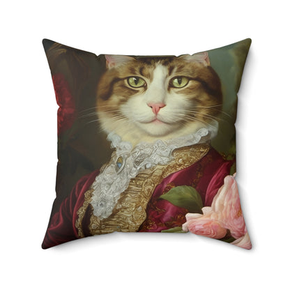 Rococo Cat Square Pillow (A Gentleman 2)