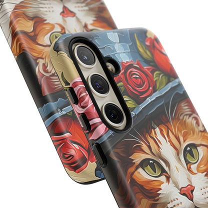 Oil Painting Cat Tough Phone Cases (A Gentleman)