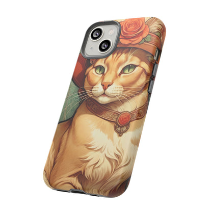 Alphonse Mucha Tough Phone Cases (A lady cat)