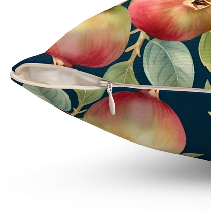 Rococo Pomegranates Square Pillow 2